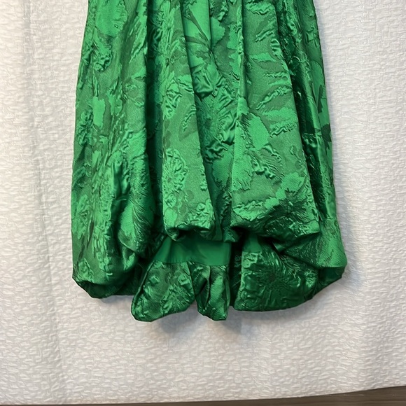 ANTHROPOLOGIE PLUS -GREEN JACQUARD BUBBLE DRESS  20W - Picture 6 of 16